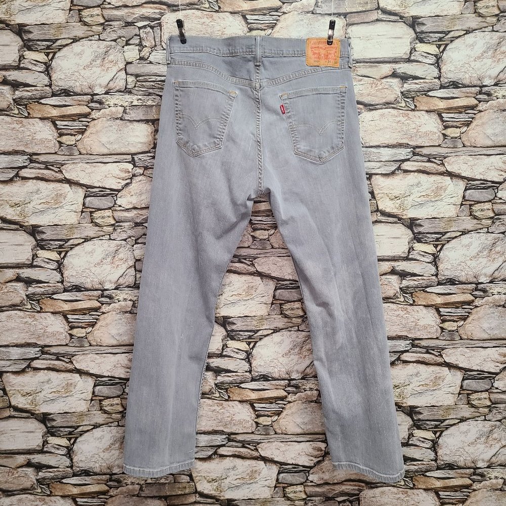 Levi's Mens Boot Cut 559 Jeans Size 36 x 30 Solid Gray Pockets Back Logo Button